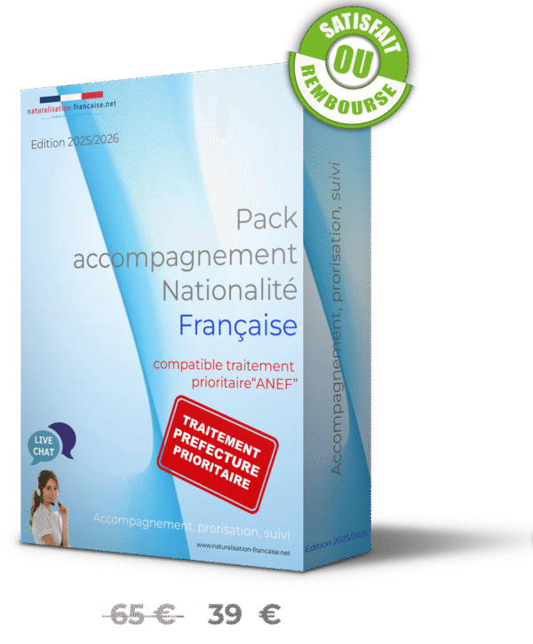 Pack accompagnement nationalité 2025 "promotion temporaire"